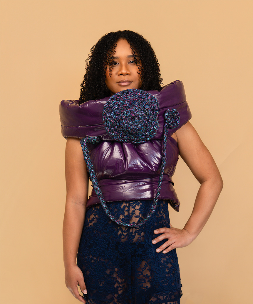 Purple Princess Puff Top