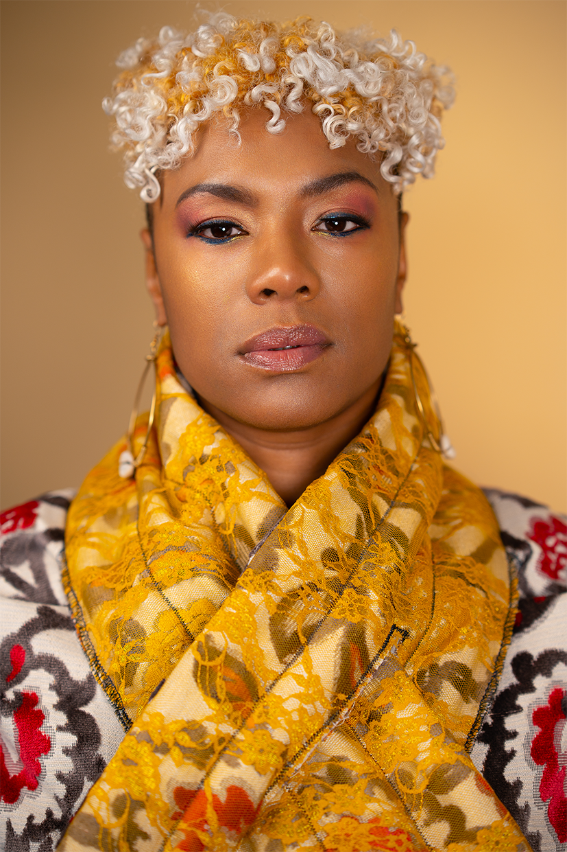 Mustard Lace Sac Coat with Red Zip