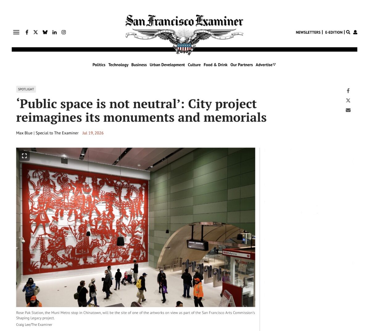 “Public space is not neutral.”    — Afatasi